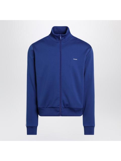 Prada Prada Blueette/White Technical Fabric Sweatshirt Men