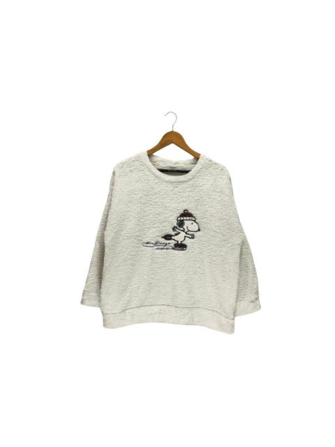 Other Designers Vintage Peanuts Snoopy Cartoon Fleece Sweatshirt