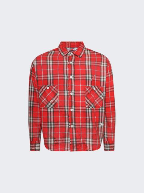 SAINT M×××××× Flannel Check Shirt Red