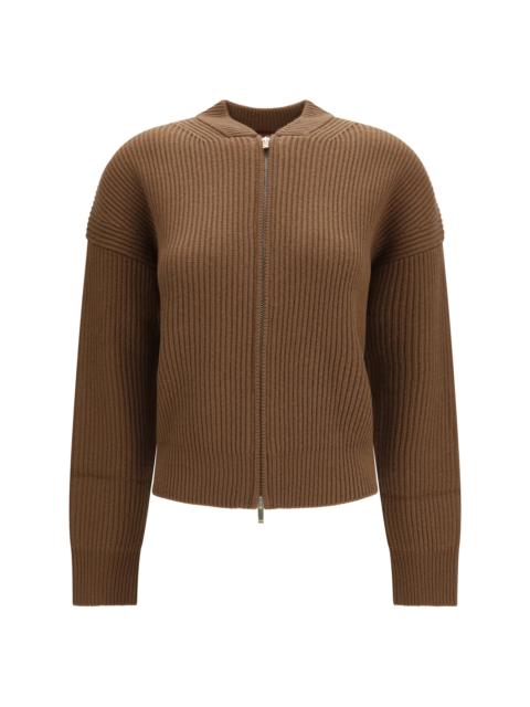 Max Mara Studio Max Mara Studio Carnet Ribbed Cardigan Castagna