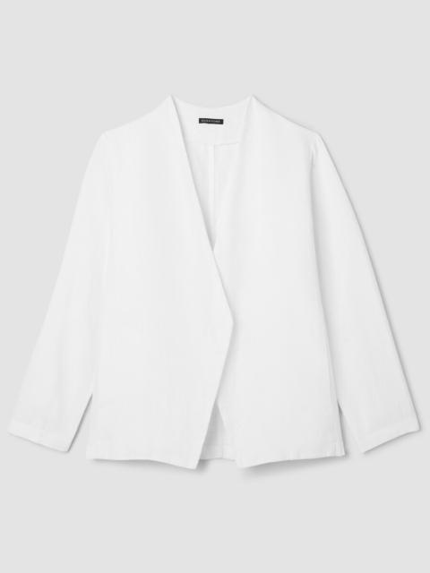 EILEEN FISHER Heavy Organic Linen Angled Jacket