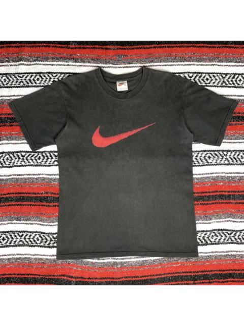 Nike 💥Distressed💥90s Vintage Nike Shirt Big Swoosh