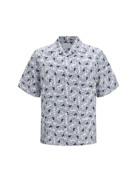 Prada Prada Cotton Shirt With Floral Print