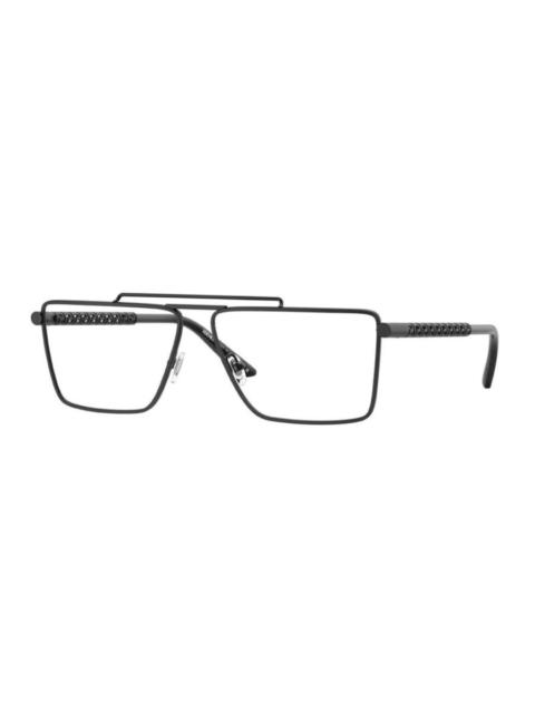 VERSACE Versace Men's Black Rectangular Eyeglass Frames VE1295 1433