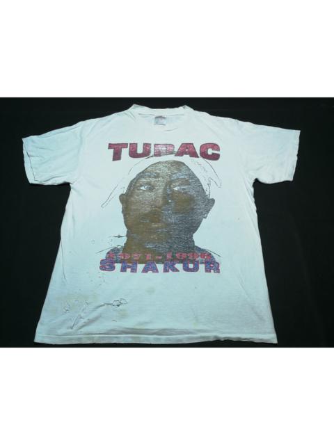 Other Designers Vintage - True Vintage 90s Tupac Shakur 2pac White Tee Shirt