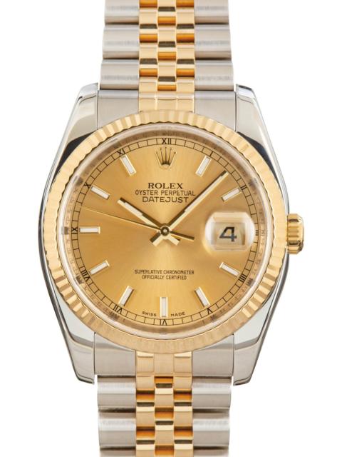 ROLEX Pre-owned Rolex Datejust 36 116233 Champagne Dial