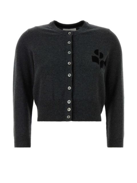 Isabel Marant Étoile Isabel Marant Etoile Women Charcoal Cotton Blend Lona Cardigan