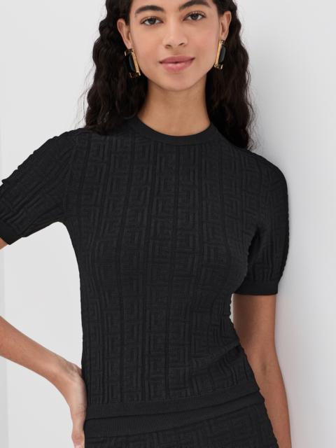 Balmain Monogram Knit Top
