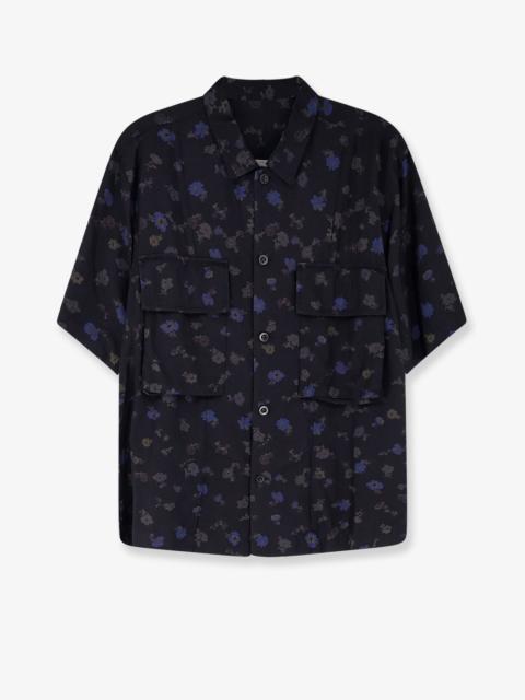 sacai Sacai Men Cotton Blend Shirt With Floral Print