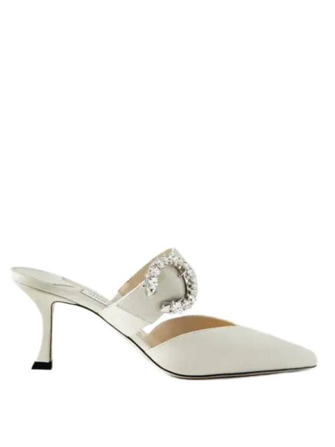 JIMMY CHOO Jimmy Choo Marta 70 Nappa Heeled Mules, Brand Size 34.5 ( US Size 4.5 )