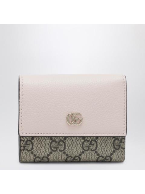 GUCCI Gucci Mini Gg Marmont Wallet In Pink/Gg Supreme Women