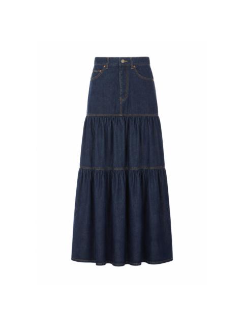 SAINT LAURENT Saint Laurent Women Country Denim Skirt