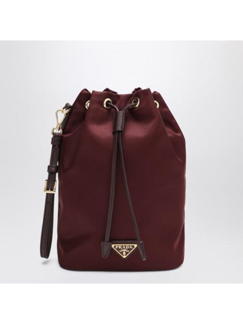 Prada Burgundy Re-Nylon Bucket Women