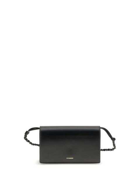 Jil Sander Jil Sander Tangle Wallet With Shoulder Strap