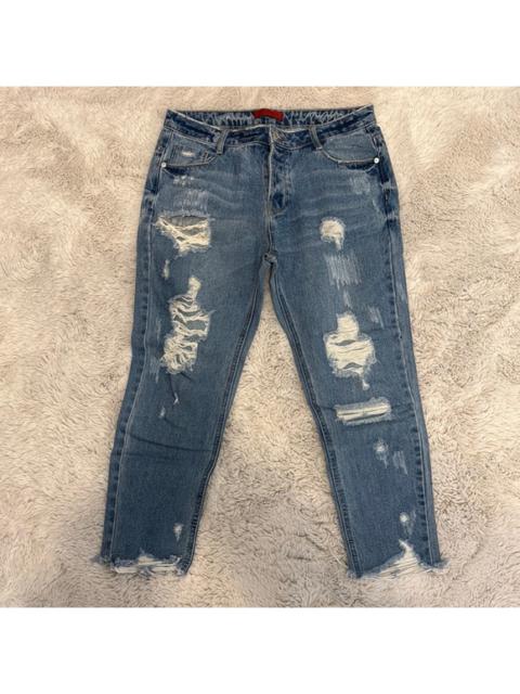 Other Designers Signature8 Denim Distressed Raw Boyfriend Jeans