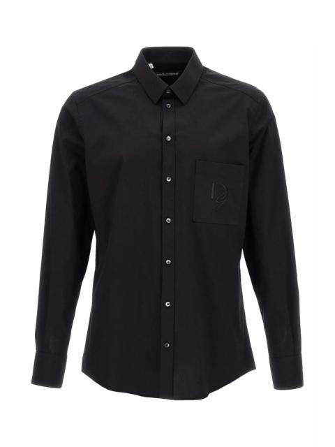 Dolce & Gabbana Men Logo Embroidery Shirt
