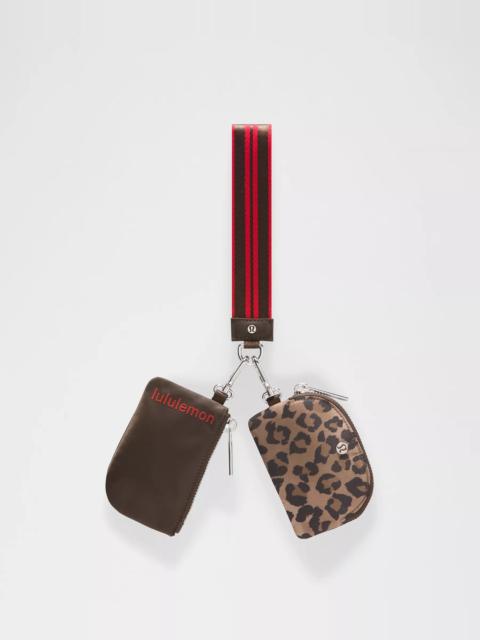 lululemon Dual Pouch Wristlet *Leopard