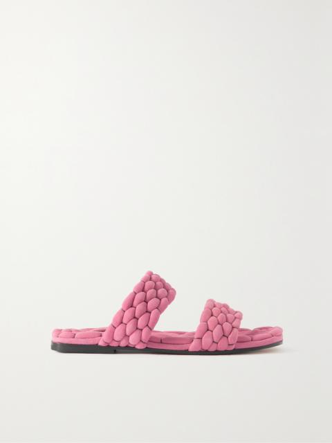 Dries Van Noten Woven Suede Slides