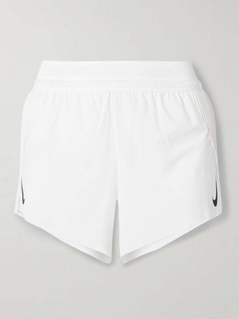 Aeroswift printed plissé Dri-FIT ADV shorts White