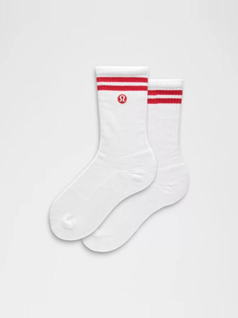 lululemon Unisex Daily Essential Crew Socks *Stripe