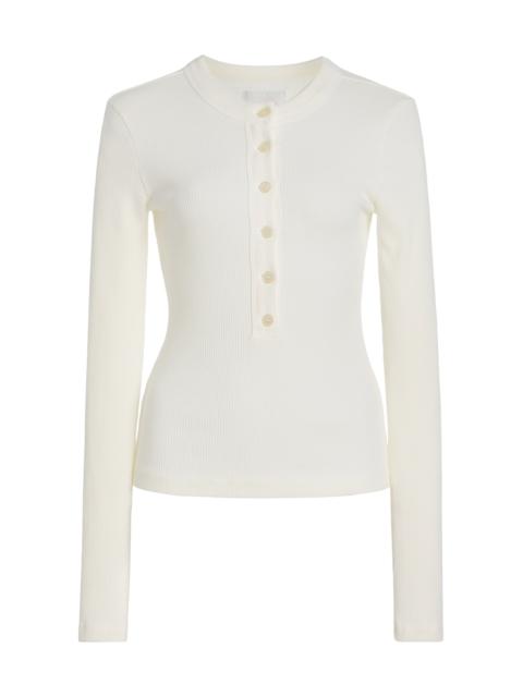 Citizens of Humanity x Bloom Farm Exclusive Varra Cotton Henley Shirt ivory