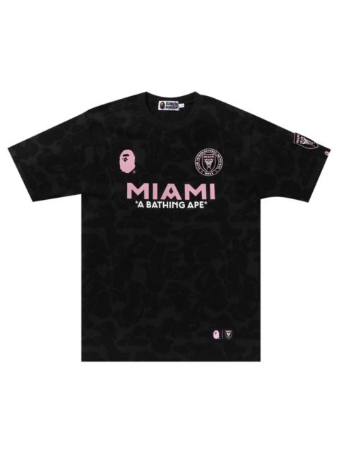 A BATHING APE® BAPE x Inter Miami CF Camo Tee 'Black'