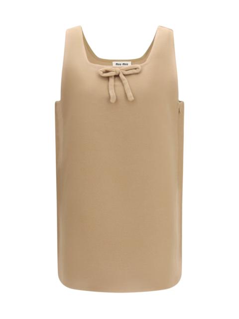 Miu Miu Miu Miu Women Waxed Double Wool Dress