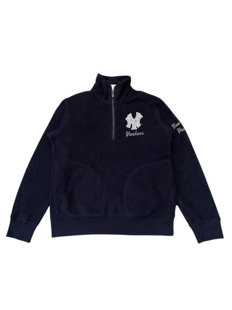 Other Designers Y2K Uniqlo New York Yankees Fleece Sweater Quarter Zip
