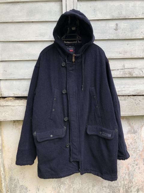 Levi's Vintage Levis Hooded Wool Coat Made And Crafted in Italy