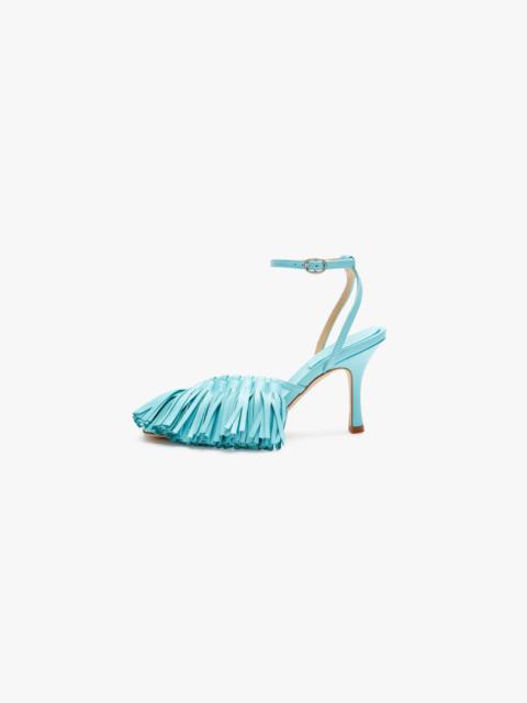 A.W.A.K.E. MODE DELTA HIGH TASSEL SANDAL TURQUOISE