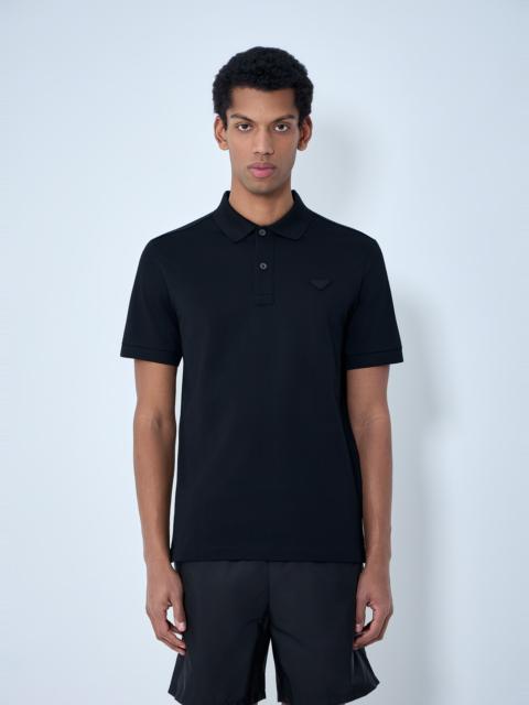 Prada Logo Motif Polo Shirt