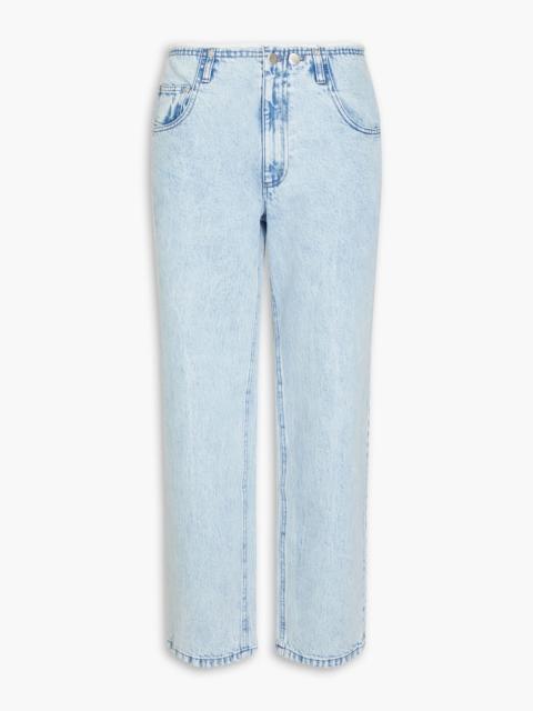 Tibi High-rise straight-leg jeans