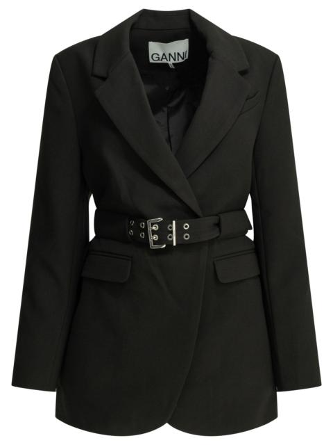 GANNI Ganni Crepe Blazer