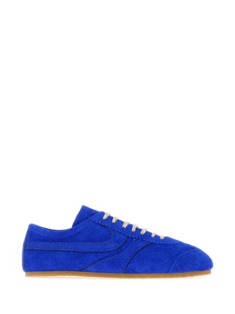 Dries Van Noten Dries Van Noten Women Electric Blue Suede Sneakers