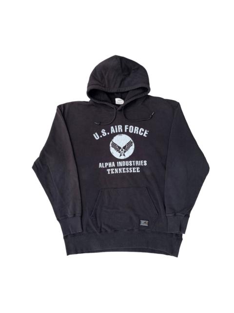 Other Designers Vintage U.S. Air Force Alpha Industries Sunfaded Hoodie