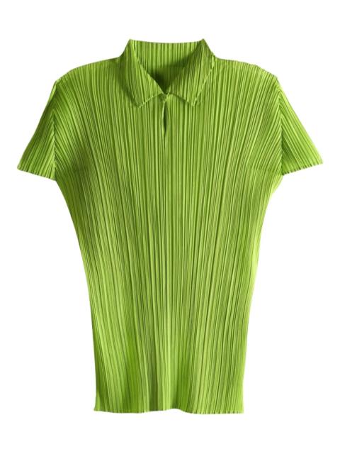 Pleats Please Issey Miyake August pleated polo top