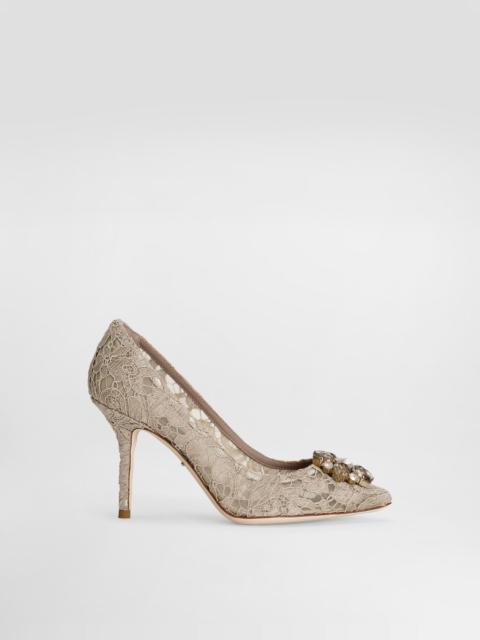 Dolce & Gabbana Pump in Taormina lace with crystals