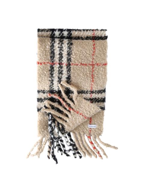 Burberry Check wool scarf