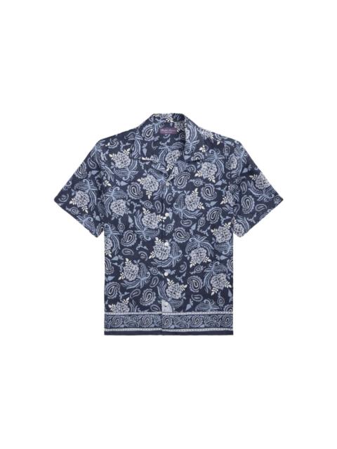 paisley-print short-sleeve shirt