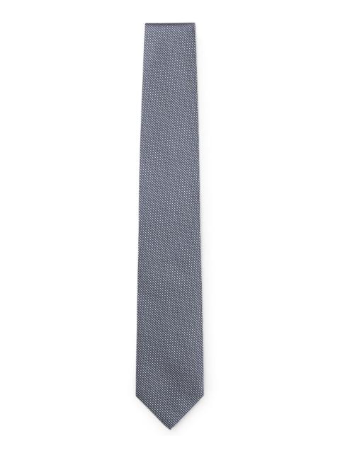 BOSS JACQUARD-PATTERN TIE IN SILK