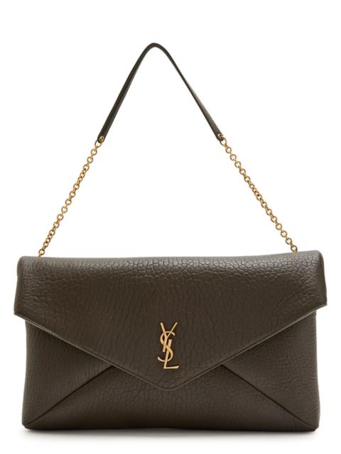SAINT LAURENT Saint Laurent Envelope Grained Leather Pouch