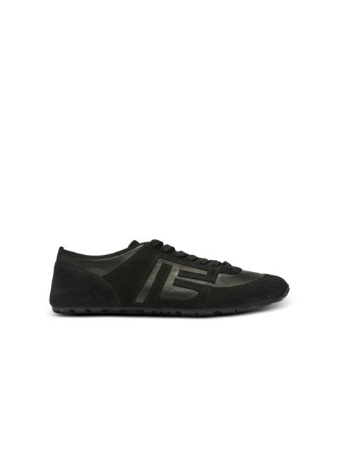 Balmain Racer 45 trainers in lambskin and suede
