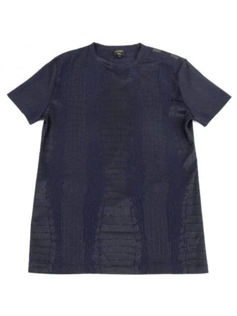 Jean Paul Gaultier Crocodile-Print T-Shirt with Velcro-Shoulder