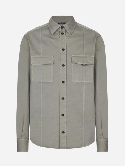 Oversize cotton shirt