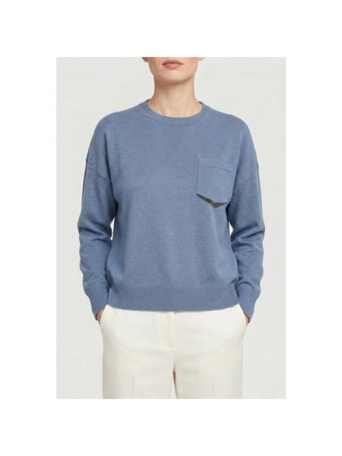 Brunello Cucinelli Brunello Cucinelli Woblue Wool Relaxed Sweater