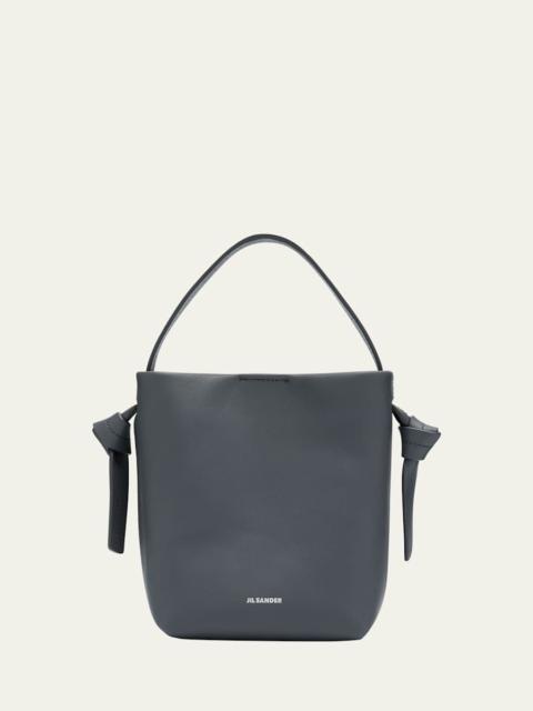 Jil Sander Knot Mini Leather Hobo Bag