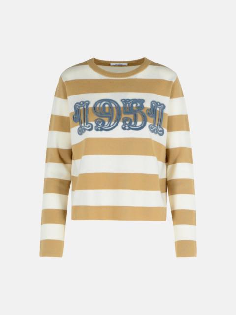 Max Mara 'VITERBO' SAND VIRGIN WOOL SWEATER