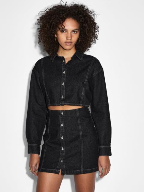 Ksubi CUTOUT SHIRT DRESS MIDNIGHT