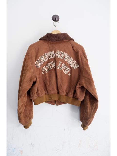 Vintage 45Rpm Studio Tokyo Wool Suede Cropped Jacket