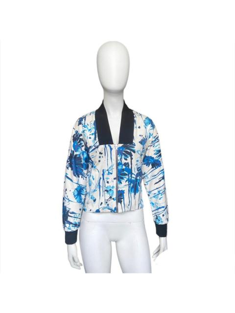 Jean paul Gaultier ss15 blue floral paint jacket 40